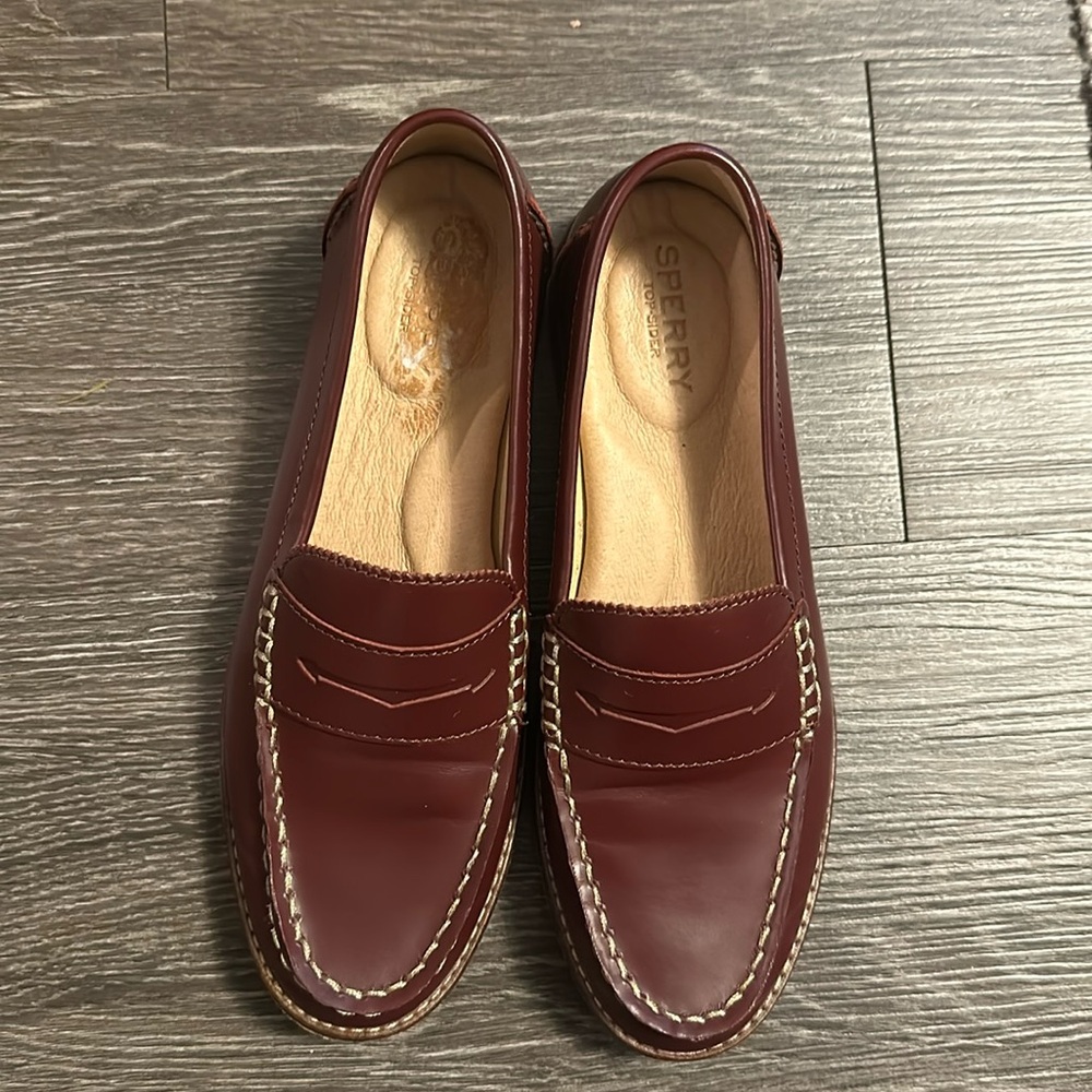 Sperry top-sider burgundy loafers